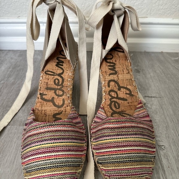 Sam Edelman Patsy Wrap Tie Ankle Espadrilles Size 10 - Picture 2 of 10